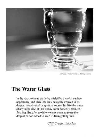 The Water Glass, a meditation
