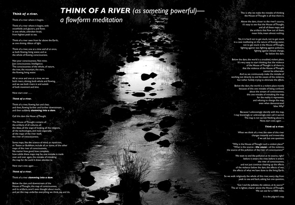 THINK OF A RIVER (as someting powerful)— a flowform meditation