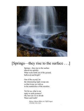 Springs, a translation from the German, by Cliff Crego