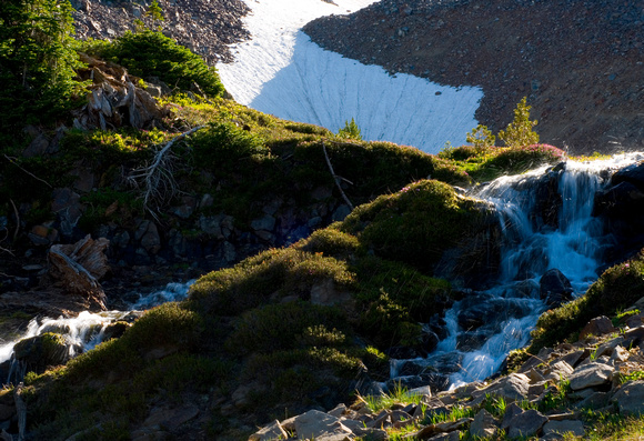 July Snowmelt, high mountain cirque at 2435 meters