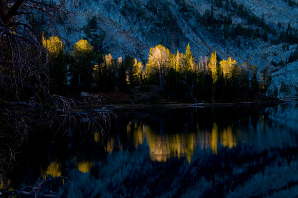 Ice Lake, autumn reflections, North Wallowas