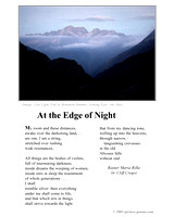 AT THE EDGE OF NIGHT
